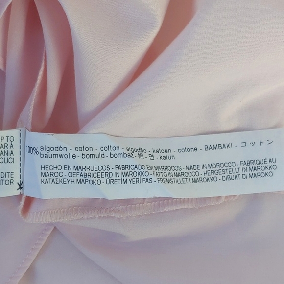 Zara Women Boatneck Pink Cotton Top in Medium - Picture 10 of 14